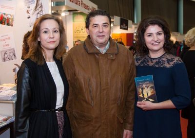 Elena Stan, Codrut Panzaru, TV Producer, and Daniela Cupse Apostoaei, Author of the Blue Embrace - Albastru in Doi poetry book